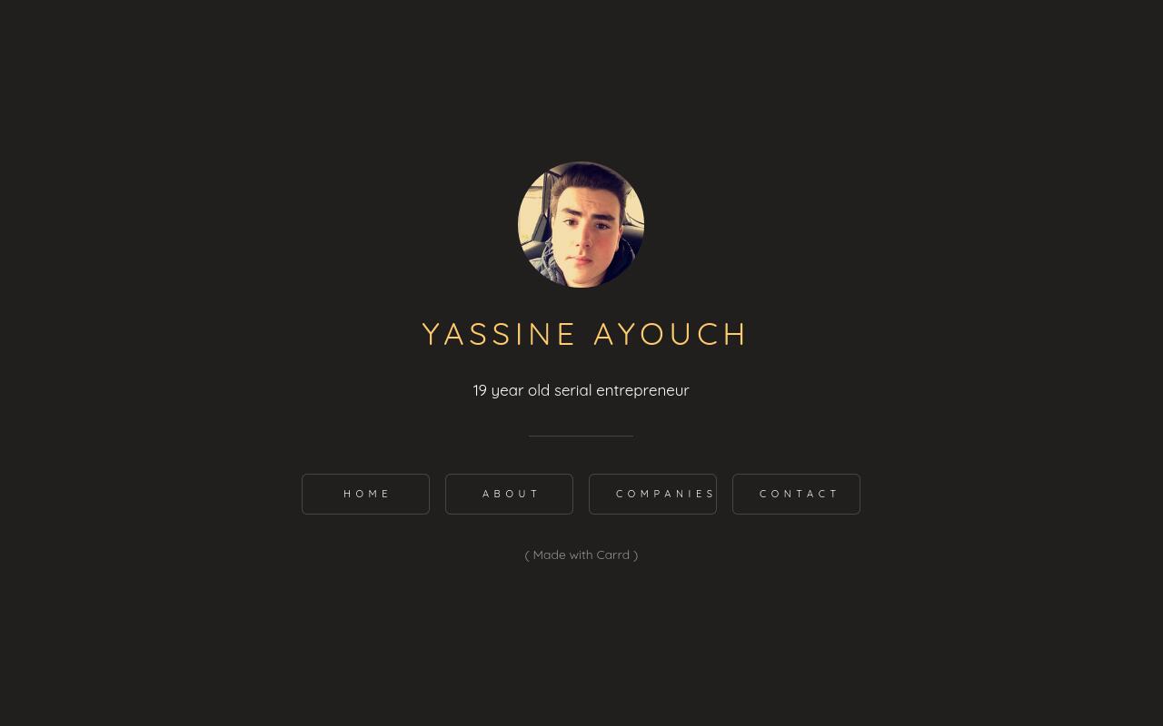Carrd profile picture for @yassine
